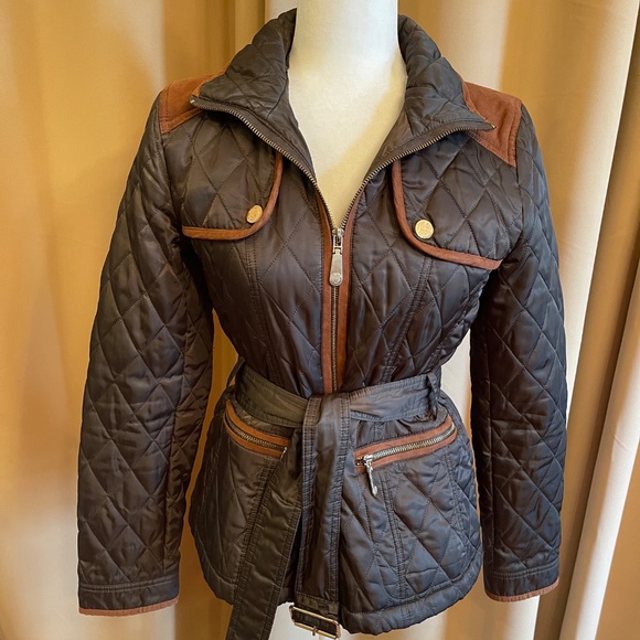 NEW! Vince Camuto Belted, Quilted Jacket Size Petite Small - Picture 11 of 15